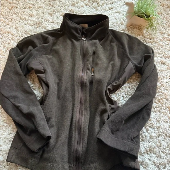 Danskin super cute dark brown fall fleece zip up women’s athletic jacket… - Picture 4 of 5